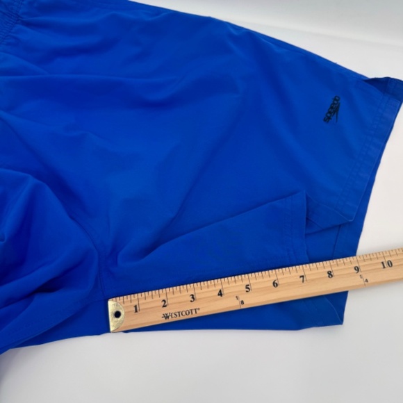 Speedo Shorts Men XL Blue Hybrid Active Beach Elastic Drawstring Lined Pockets - Picture 11 of 11